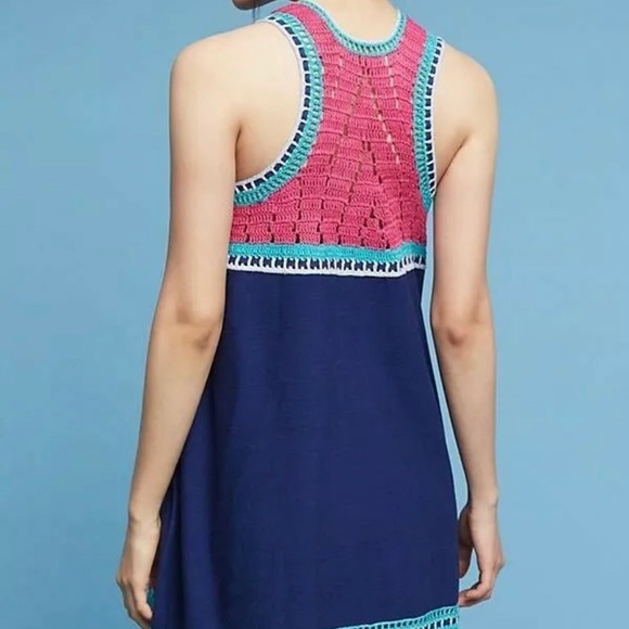 Akemi + Kin Crochet Trim Swing Dress Anthropologie - Picture 2 of 3